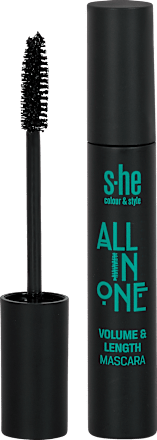 All in One Volume & Length maskara – 171/001 Black  s-he colour&style