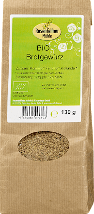 Gewürzzubereitung Bio Brot Rosenfellner Mühle