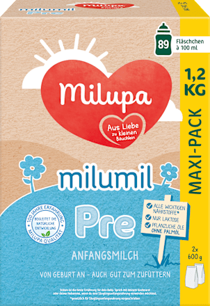 Anfangsmilch Pre Milumil von Geburt an Milupa