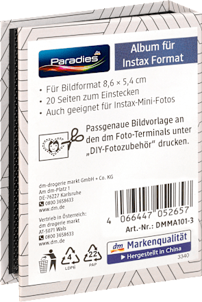 Fotoalbum instax Mini Ornamente Paradies