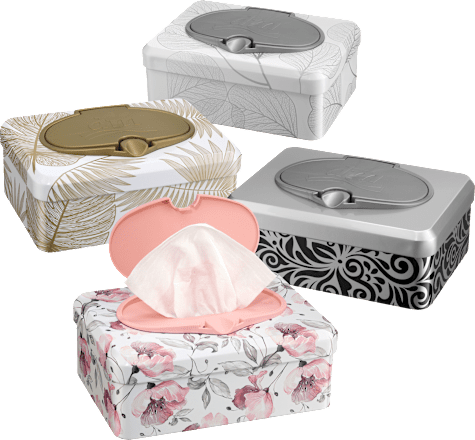 Papier toaletowy nawilżany z rumiankiem Deluxe Kamille Box Sanft&Sicher