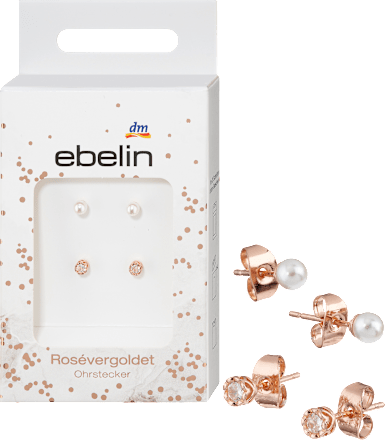 Ohrstecker rosévergoldeter Modeschmuck ebelin