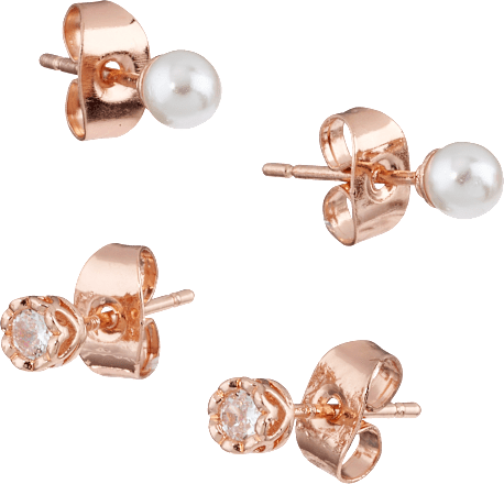 Ohrstecker rosévergoldeter Modeschmuck ebelin