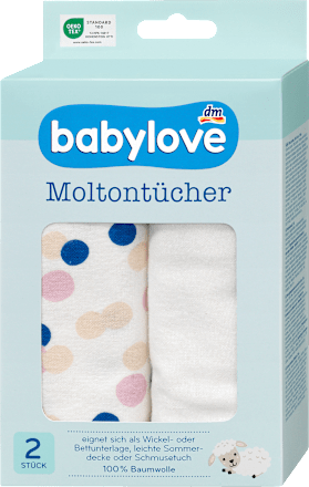 Moltontücher Punkte/uni babylove