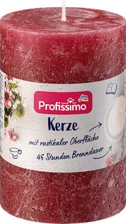 Rustična sveća bordo - 100/68 Profissimo