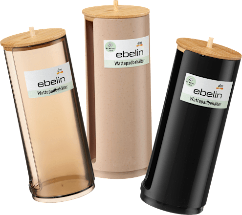 Wattepadspender mit Bambusdeckel ebelin
