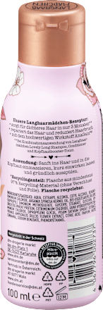 Hajbalzsam Lovely Long, mandulavirággal és argánolajjal Langhaarmädchen