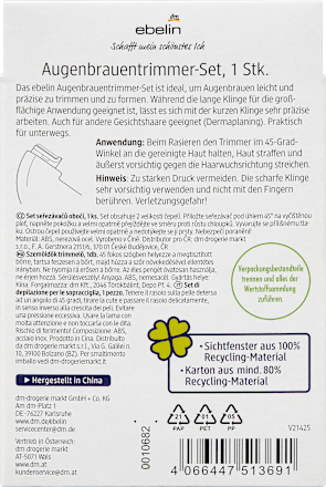 Set za oblikovanje obrvi Coastal Breeze ebelin