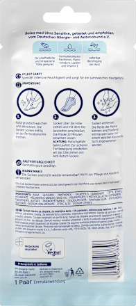 Maska do stóp Ultra Sensitive Balea med