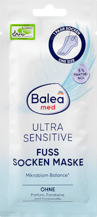 Maska do stóp Ultra Sensitive Balea med