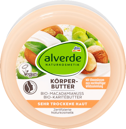 Maslac za tijelo – ulje makadamije i maslac karite alverde NATURKOSMETIK