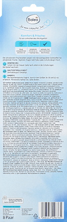 Einlegesohlen Frischesohlen schwarz, Gr. 39-41 (8 Paar) Balea