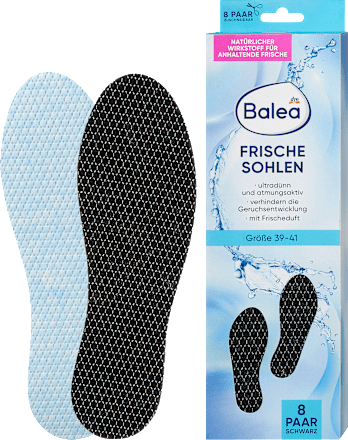 Talpbetét friss illattal, fekete, 39-41 Balea