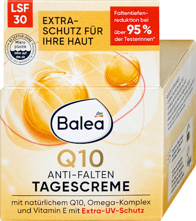 Crema giorno antirughe con Q10, SPF30 Balea