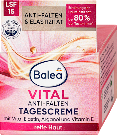 Krem przeciwzmarszczkowy na dzień SPF15 Balea
