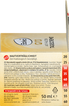 Crema giorno antirughe con Q10, SPF30 Balea