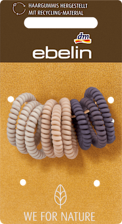Spiralhaargummis matt recycelt ebelin