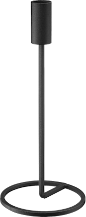 Kerzenhalter aus Metall, schwarz (H26cm) BOLTZE
