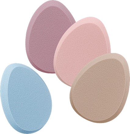Gąbeczka do makijażu owalna ebelin