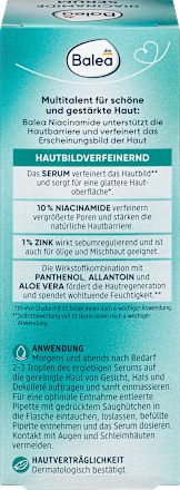 Siero viso idratante con niacinamide e zinco Balea