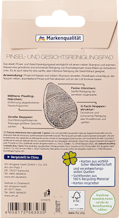 Płytka do oczyszczania pędzli i twarzy ebelin