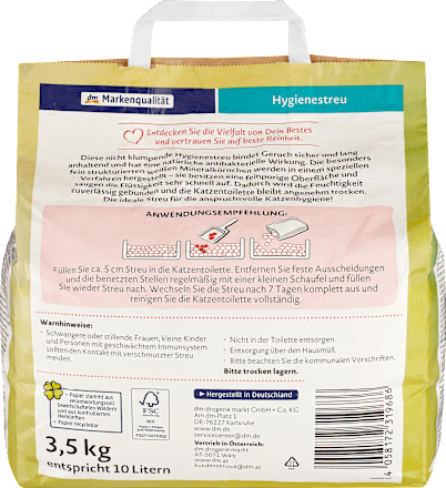 Katzenstreu Hygienestreu, antibakteriell Dein Bestes