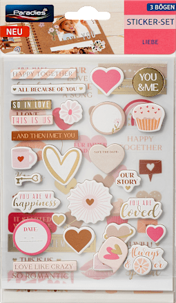 Sticker-Set Liebe Paradies