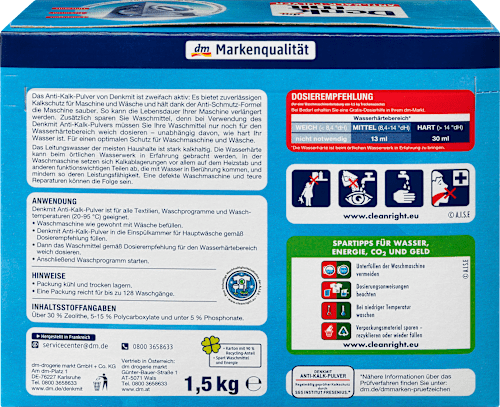 Proszek do zmiękczania wody Denkmit