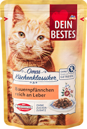 Nassfutter Katze Bauernpfännchen reich an Leber, Omas Küchenklassiker Dein Bestes