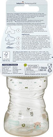 Trinklernflasche grün, ab 9. Monat, 260 ml babylove