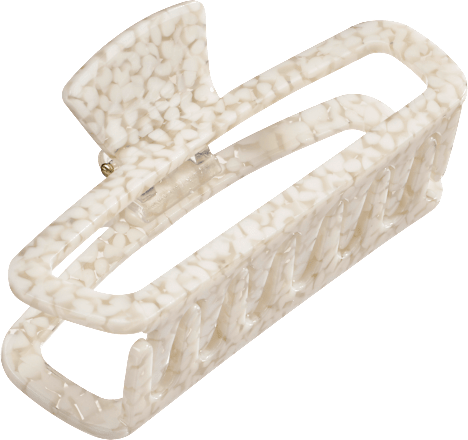 Haarklammer Kieselstein-Optik weiß ebelin