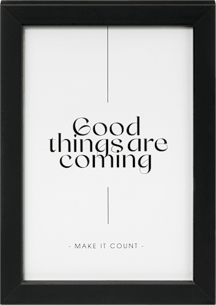 Rahmen Flat Finish schwarz 10x15 cm Paradies