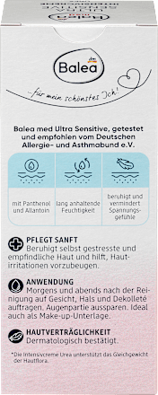 Krema za obraz s sečnino Ultra Sensitive Balea med