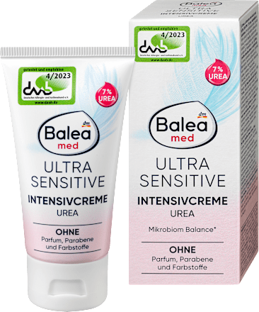 Krema za obraz s sečnino Ultra Sensitive Balea med