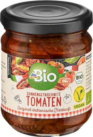 Proizvod od sušenog paradajza u suncokretovom i ekstra devičanskom maslinovom ulju dmBio