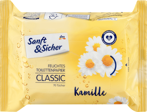 Влажна тоалетна хартия Classic лайка Sanft&Sicher