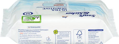 Vlhčený toaletný papier Ultra Sensitive Sanft&Sicher