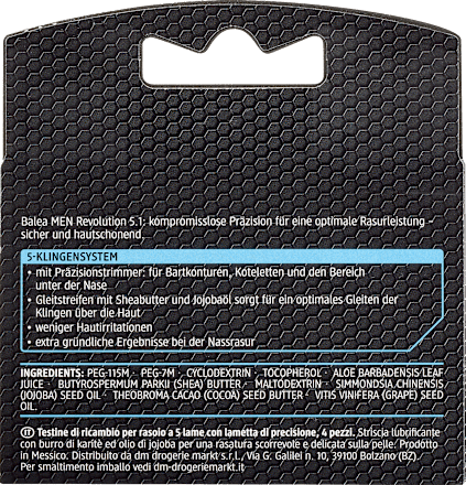 Ножчета за бръснене, Revolution 5.1 Balea MEN