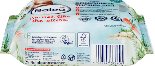 Softe Reinigungstücher I'm not like the otters Balea