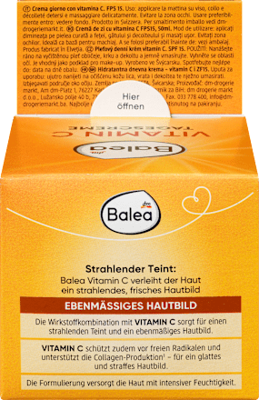 Gesichtscreme Vitamin C LSF 15 Balea