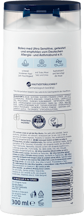 Losjon za telo ULTRA SENSITIVE z ureo in mineralnimi solmi Mrtvega morja Balea med