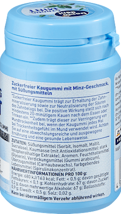 Kaugummi, Strong Mint, zuckerfrei Dontodent