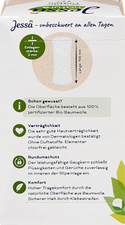 Slipeinlagen Cotton Normal nature Jessa