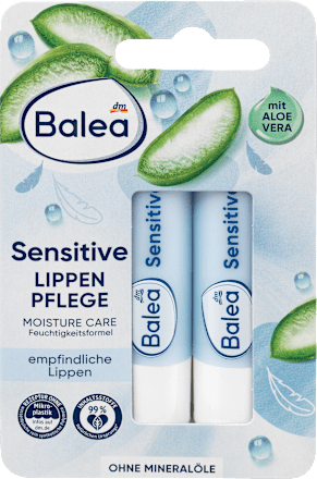 Sensitive balzam za usne, 2 x 4,8 g Balea