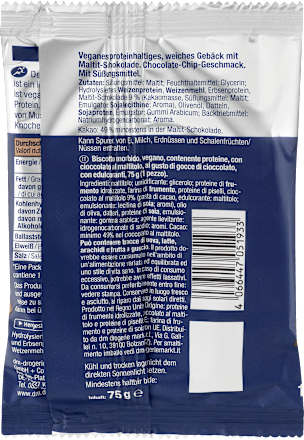 Cookie proteico vegano con gocce di cioccolato Sportness