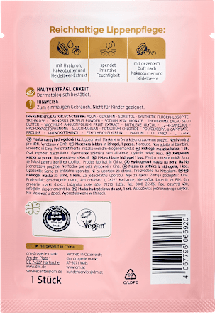 Lippenmaske Kakaobutter Heidelbeere Balea