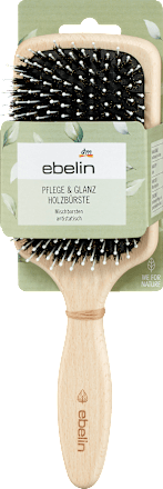 Haarbürste Holz Pflege & Glanz, extra breit ebelin