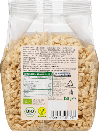 Soja Schnetzel, extra fein dmBio