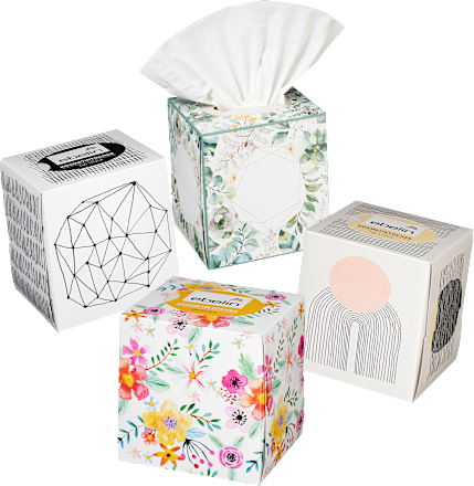 Kosmetiktücher Box Design ebelin