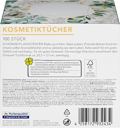 Kosmetiktücher Box Design ebelin